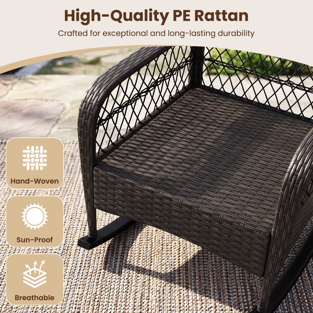 Outdoor Wicker Rocking Chair