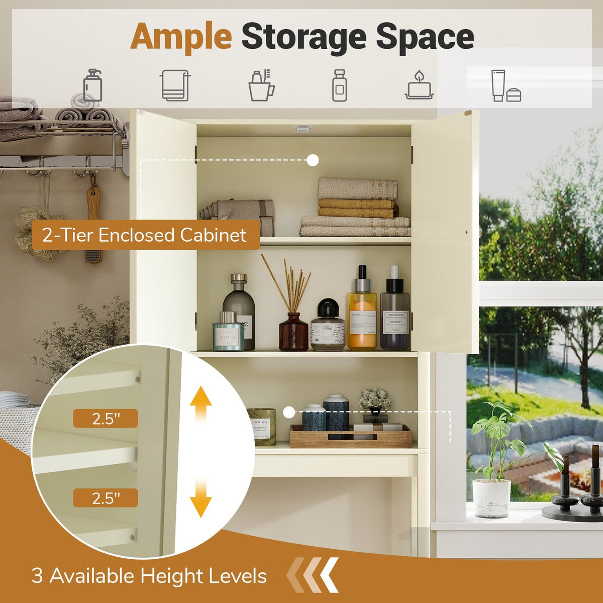 Over The Toilet Storage Cabinet