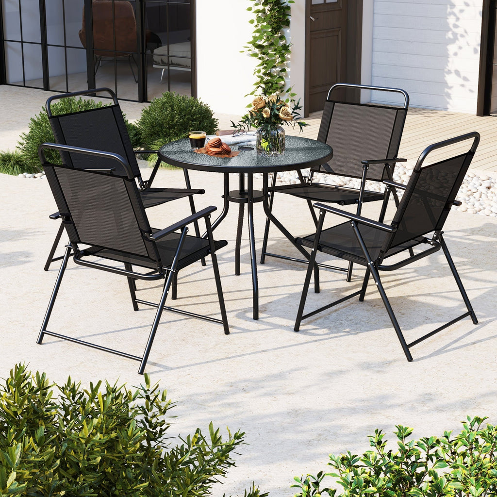 6 Pieces Patio Set w/Umbrella