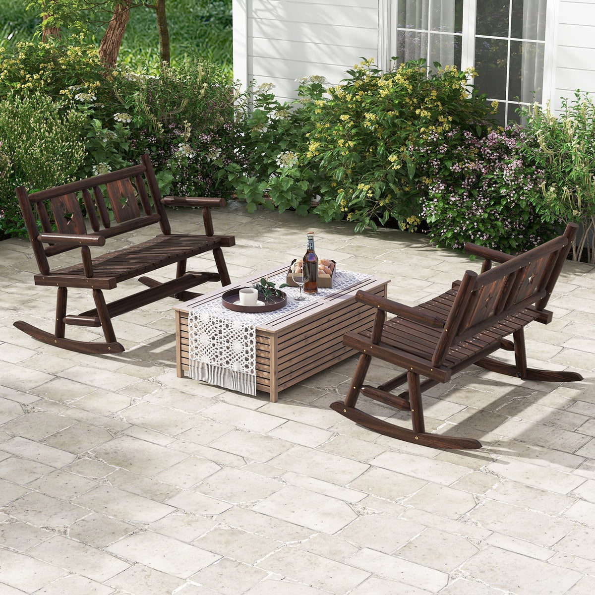 Patio Rocking Bench