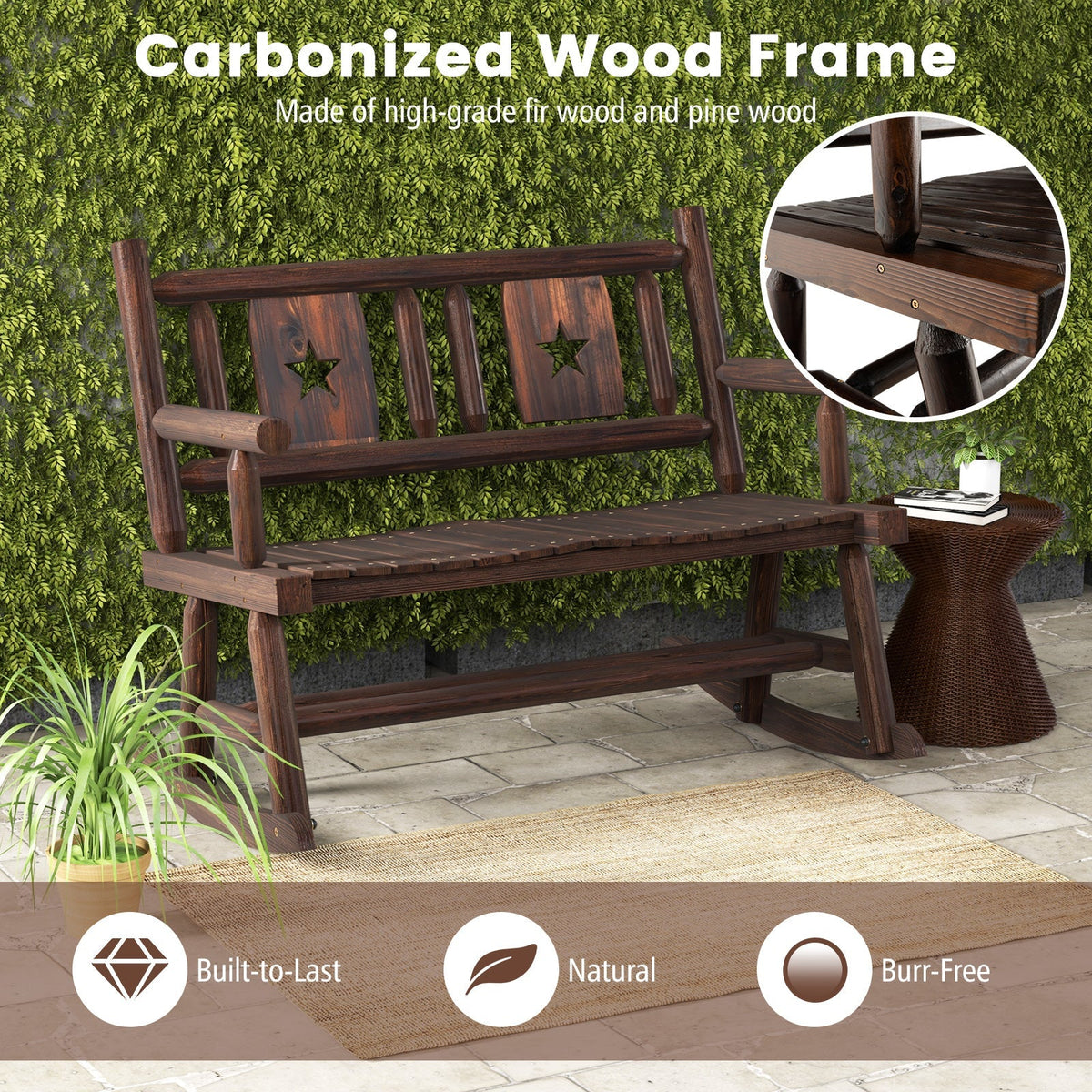 Patio Rocking Bench