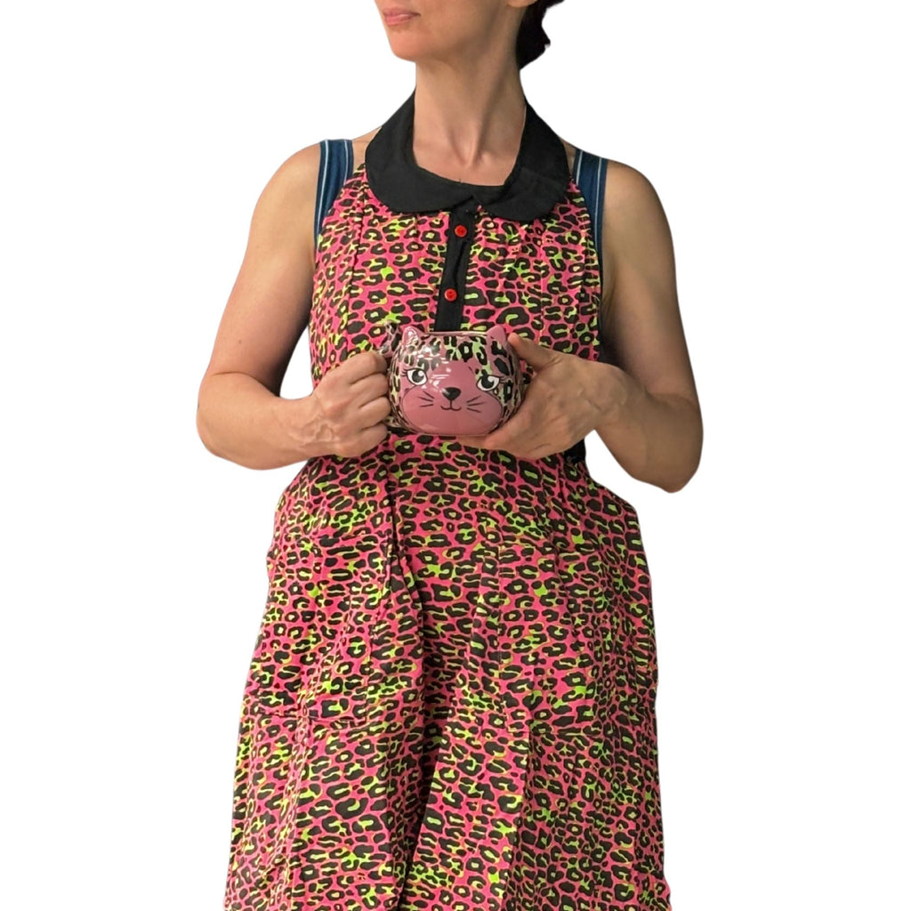 Pink Leopard Apron