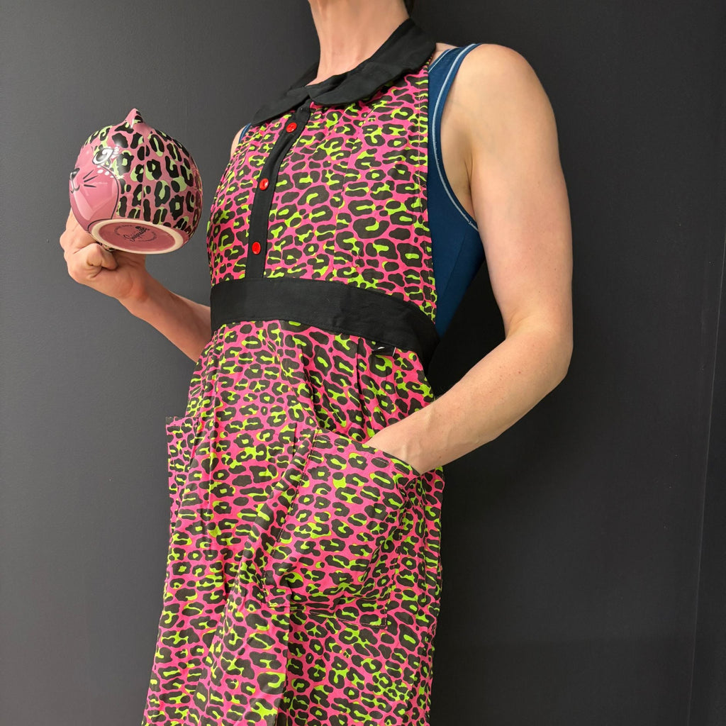 Pink Leopard Apron