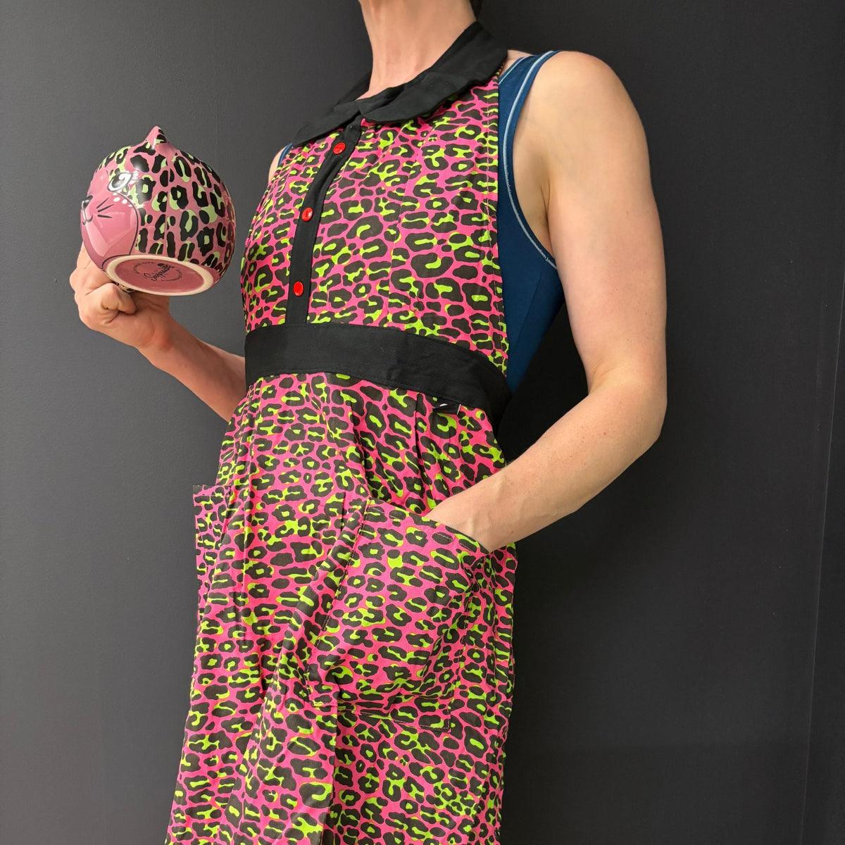 Pink Leopard Apron