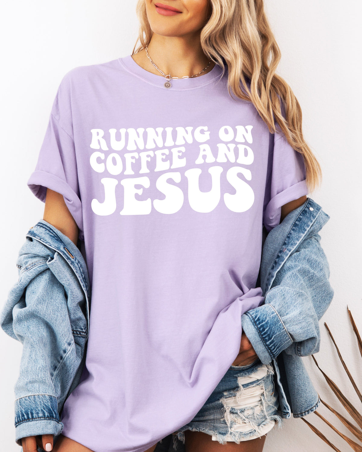 Running on Coffee and Jesus T Shirt