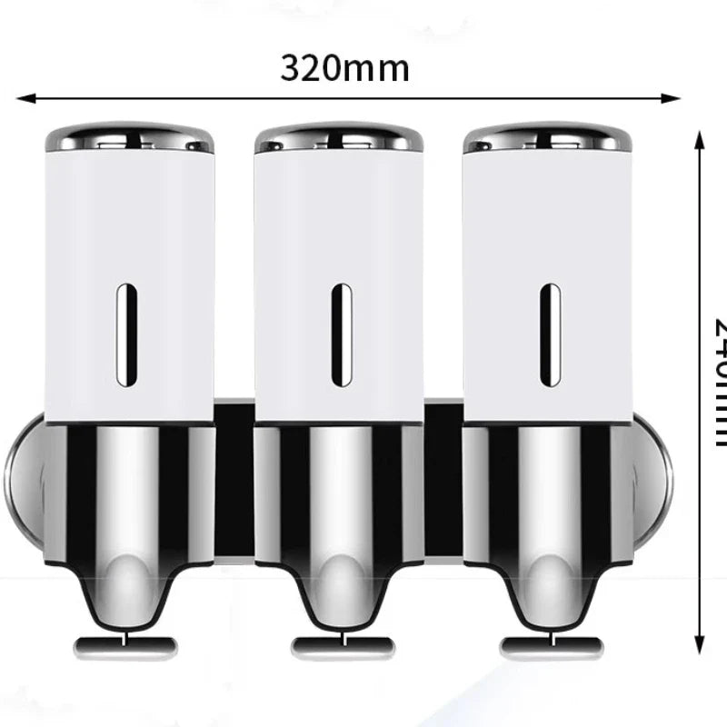 Soap/Shampoo Dispenser 1,2,3 Chamber