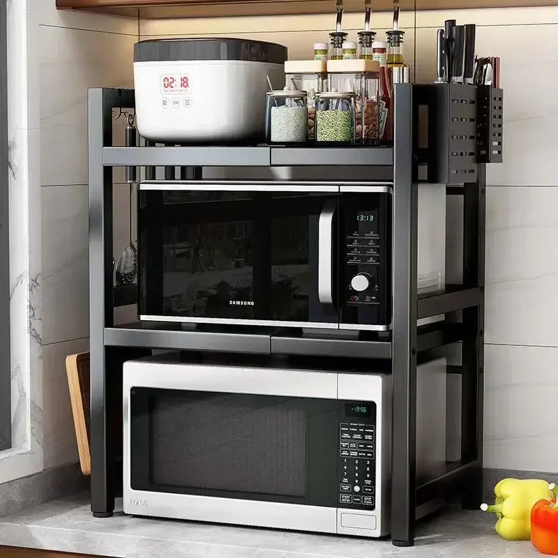 Space-Saving Microwave Rack