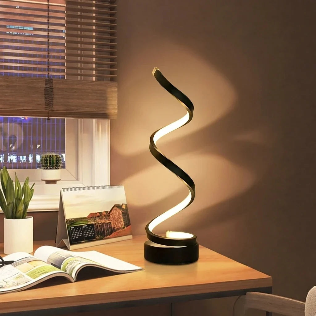 Spiral Dimmable Table Lamp