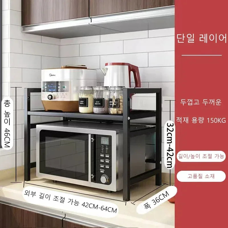 Space-Saving Microwave Rack