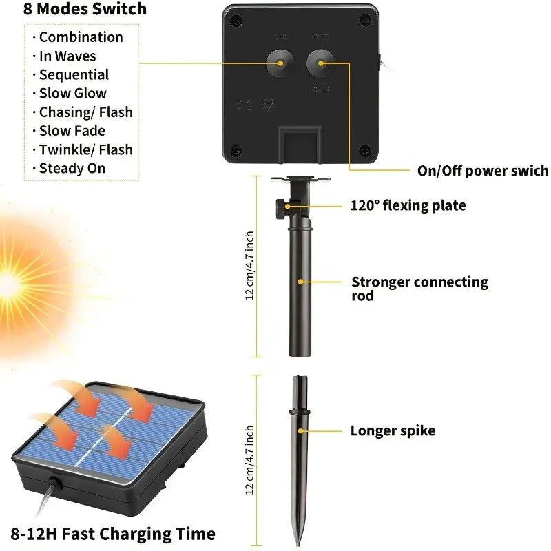 Solar Patio/Garden Light String