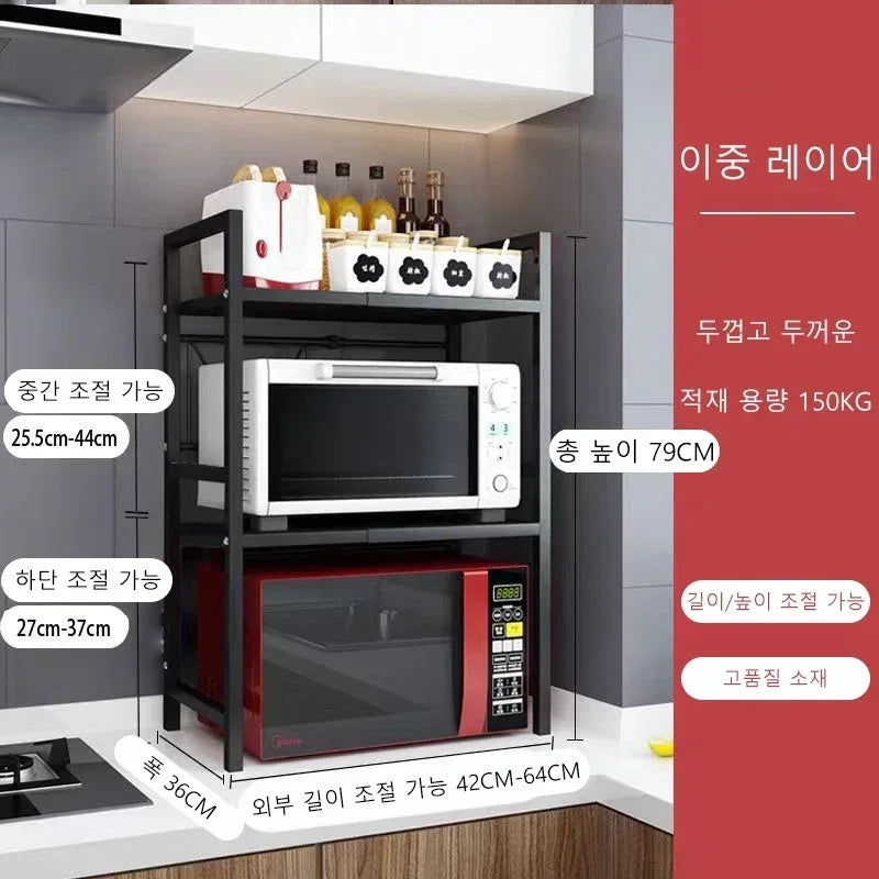 Space-Saving Microwave Rack