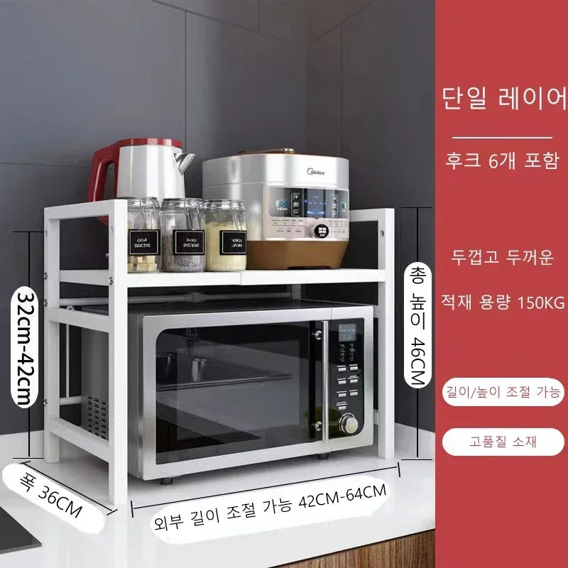 Space-Saving Microwave Rack