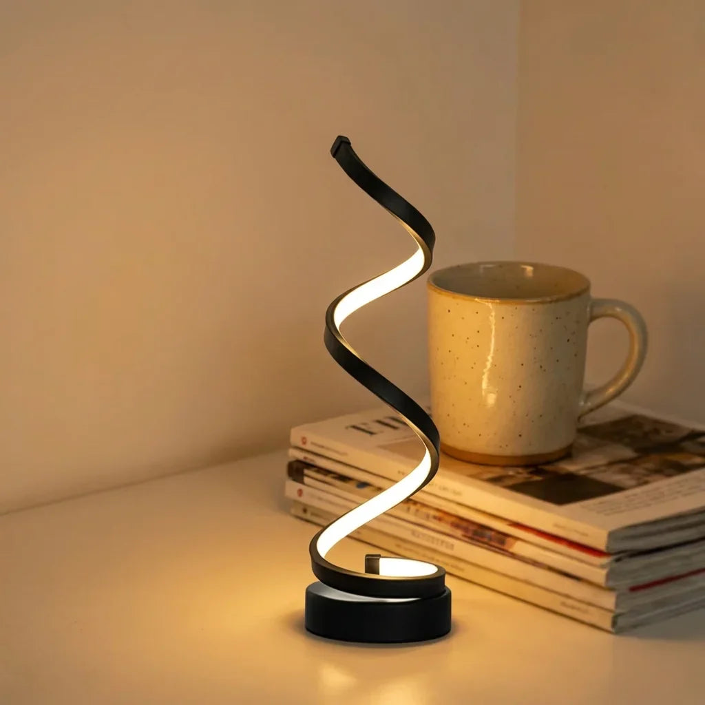 Spiral Dimmable Table Lamp