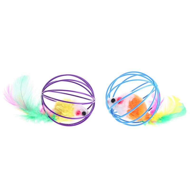 Feather, Bell And Mouse Cage Toy