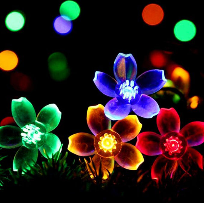 Cherry Blossom Solar Lights