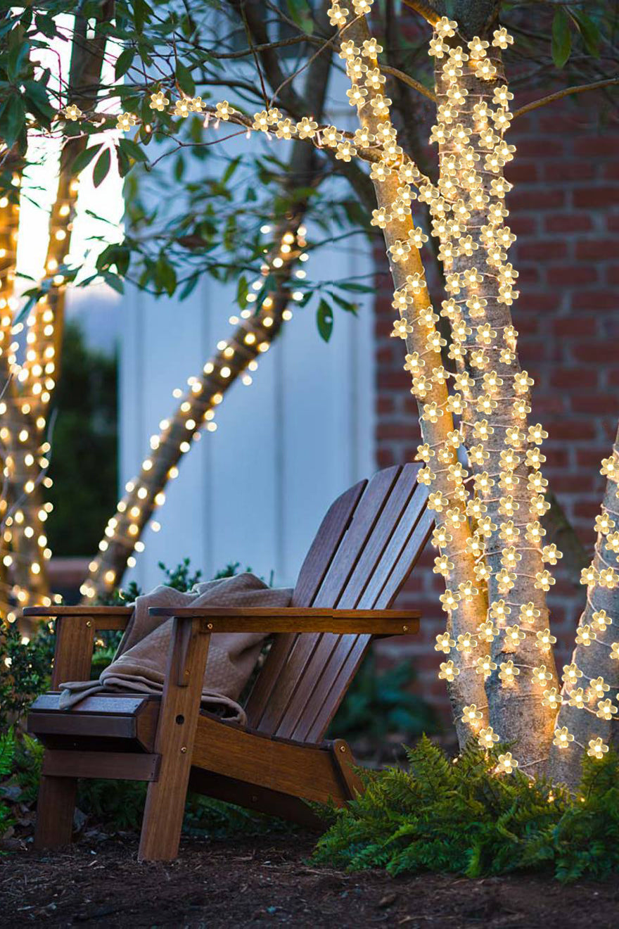 Cherry Blossom Solar Lights