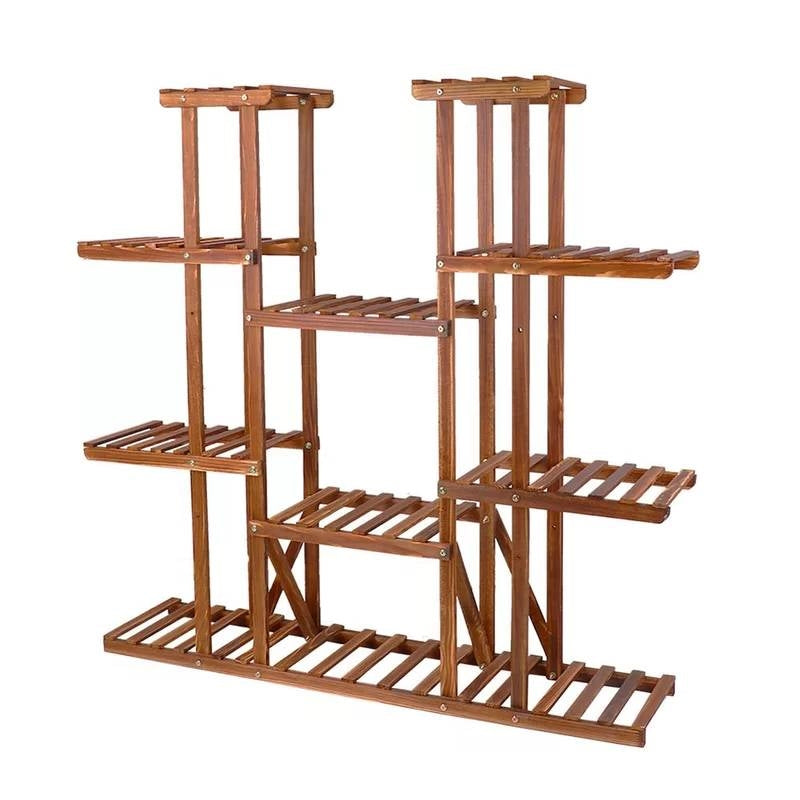In/Out 11-Tier Wood Plant Stand