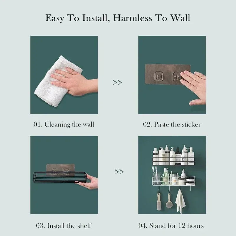 No-Drill Shower Corner Shelf