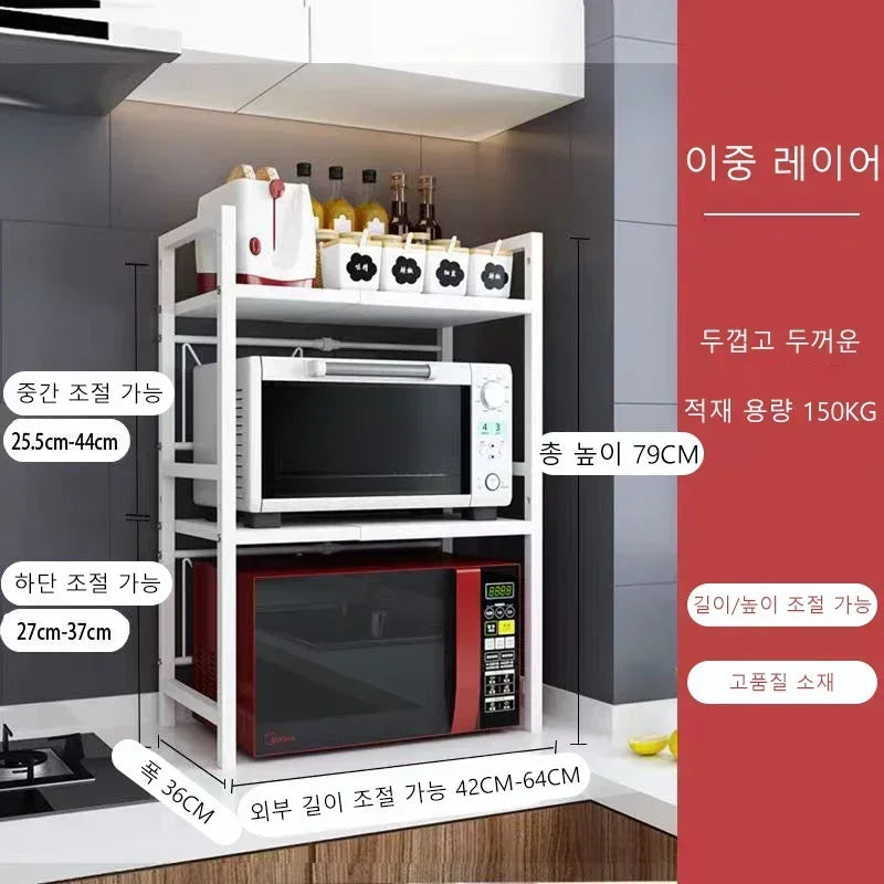Space-Saving Microwave Rack