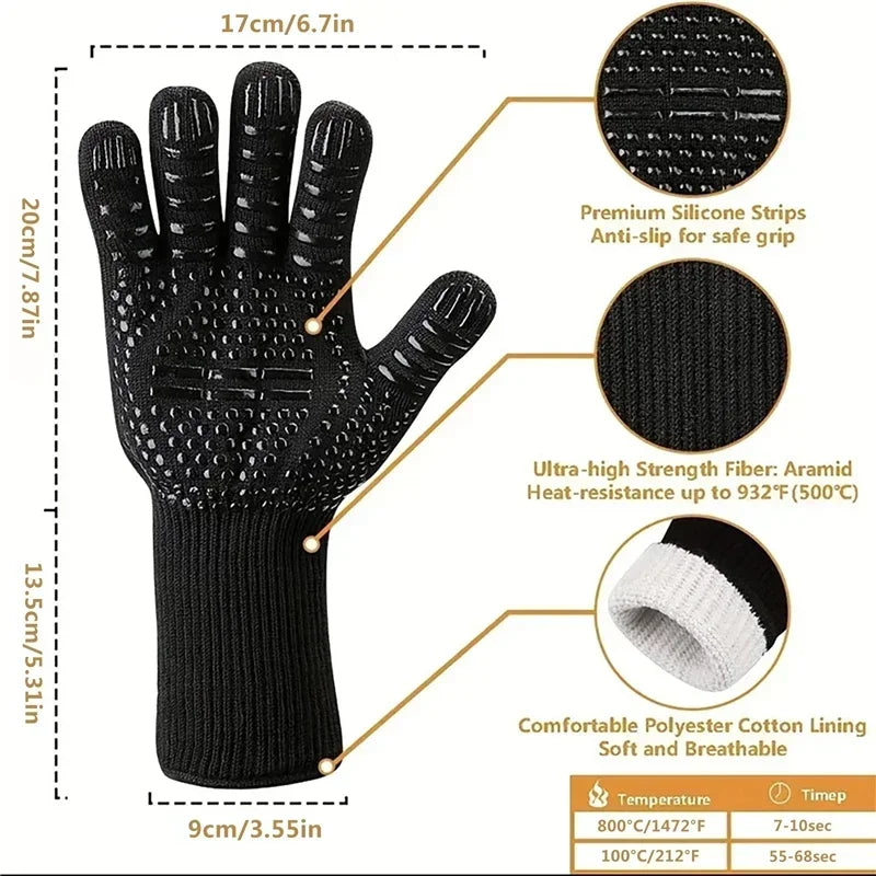 High Temp BBQ/Oven Mitts