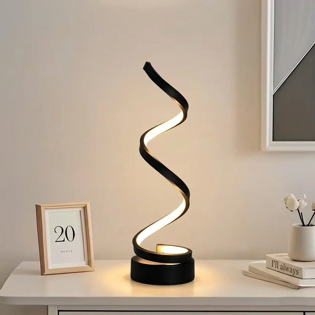 Spiral Dimmable Table Lamp