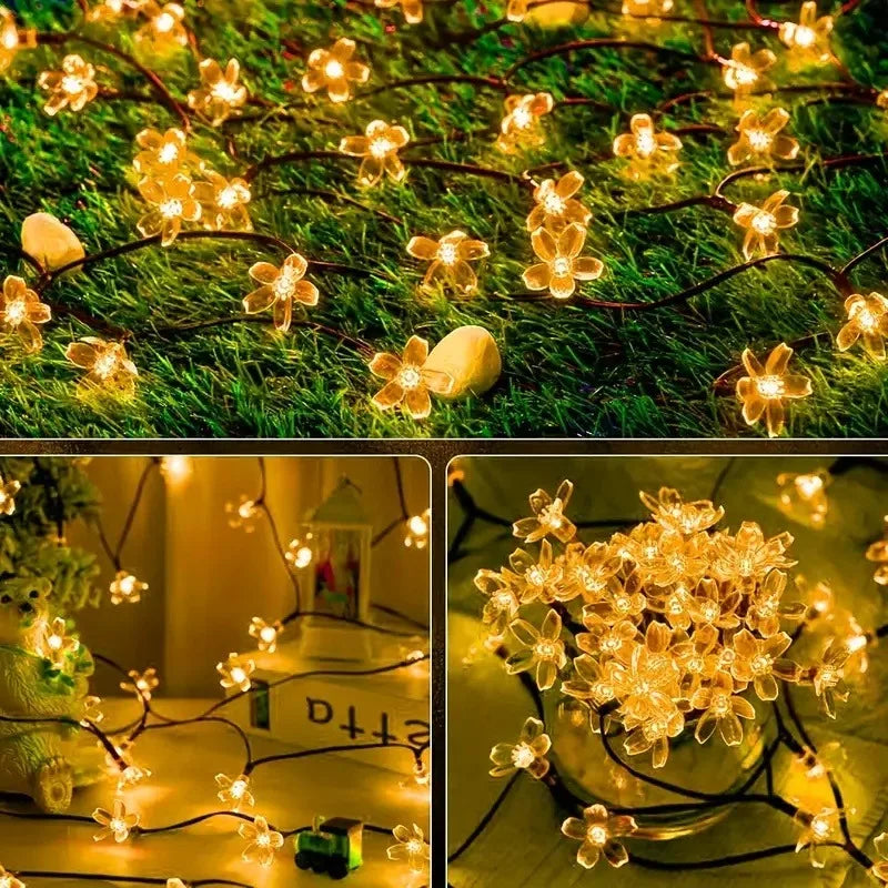 Solar Cherry Blossom Light Set