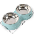 Stainless Double Bowl Feeder