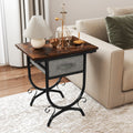 Side Table With Fabric Drawer