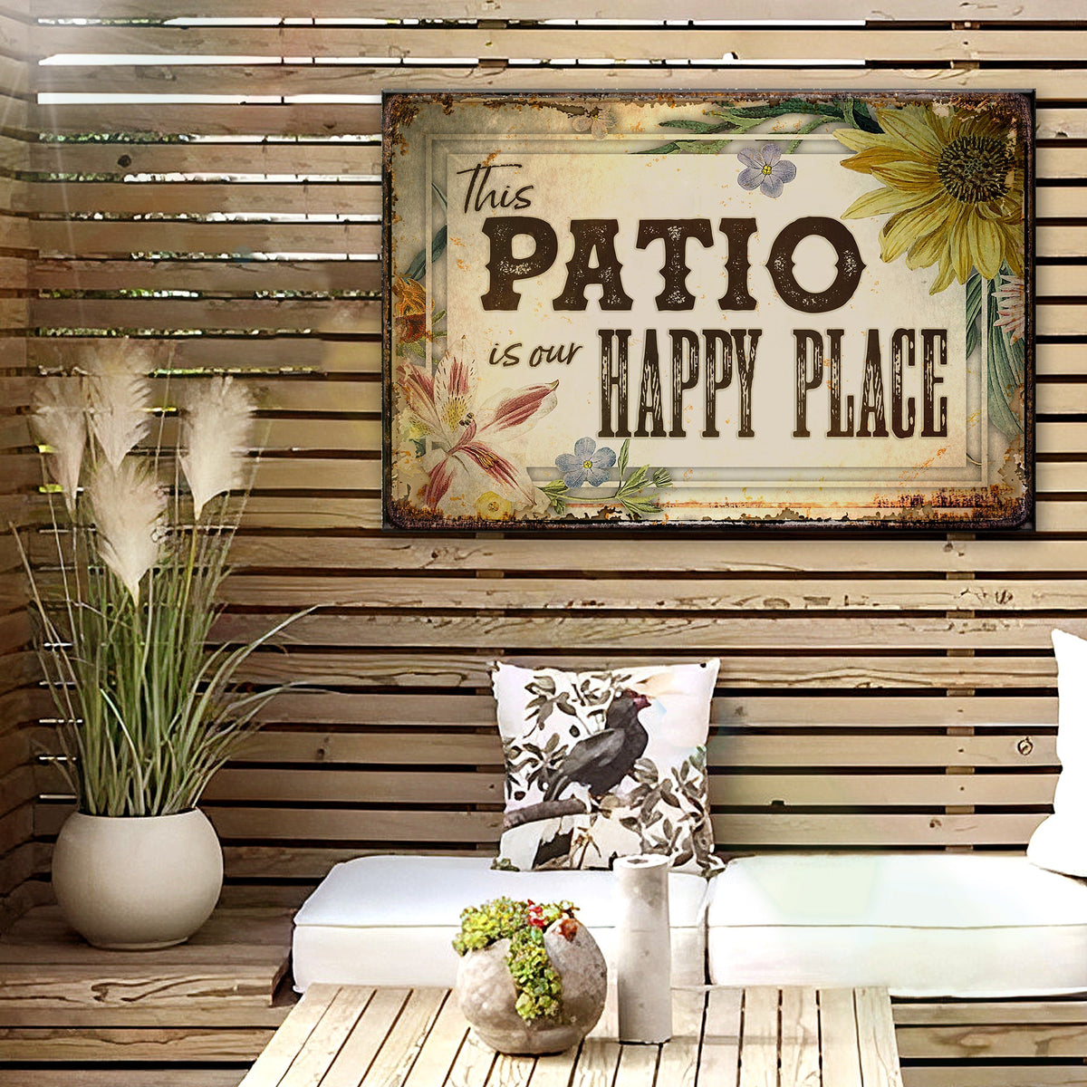 Our Happy Place Sign