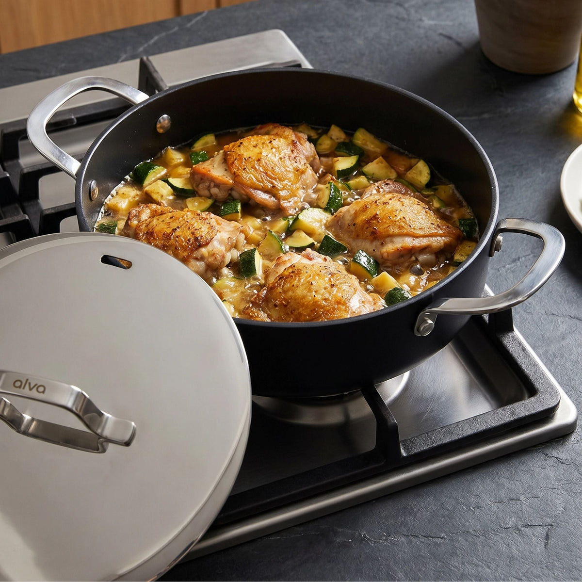 3.5 Qt. Ceramic Sauté Pan with Lid