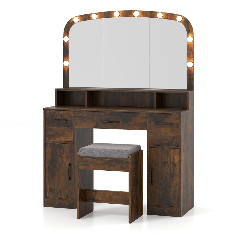 Lighted Makeup Table/Stool