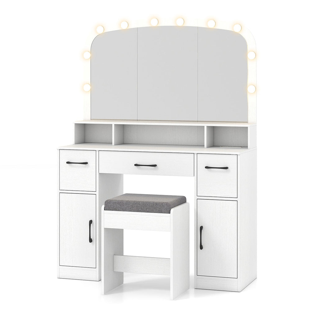 Lighted Makeup Table/Stool