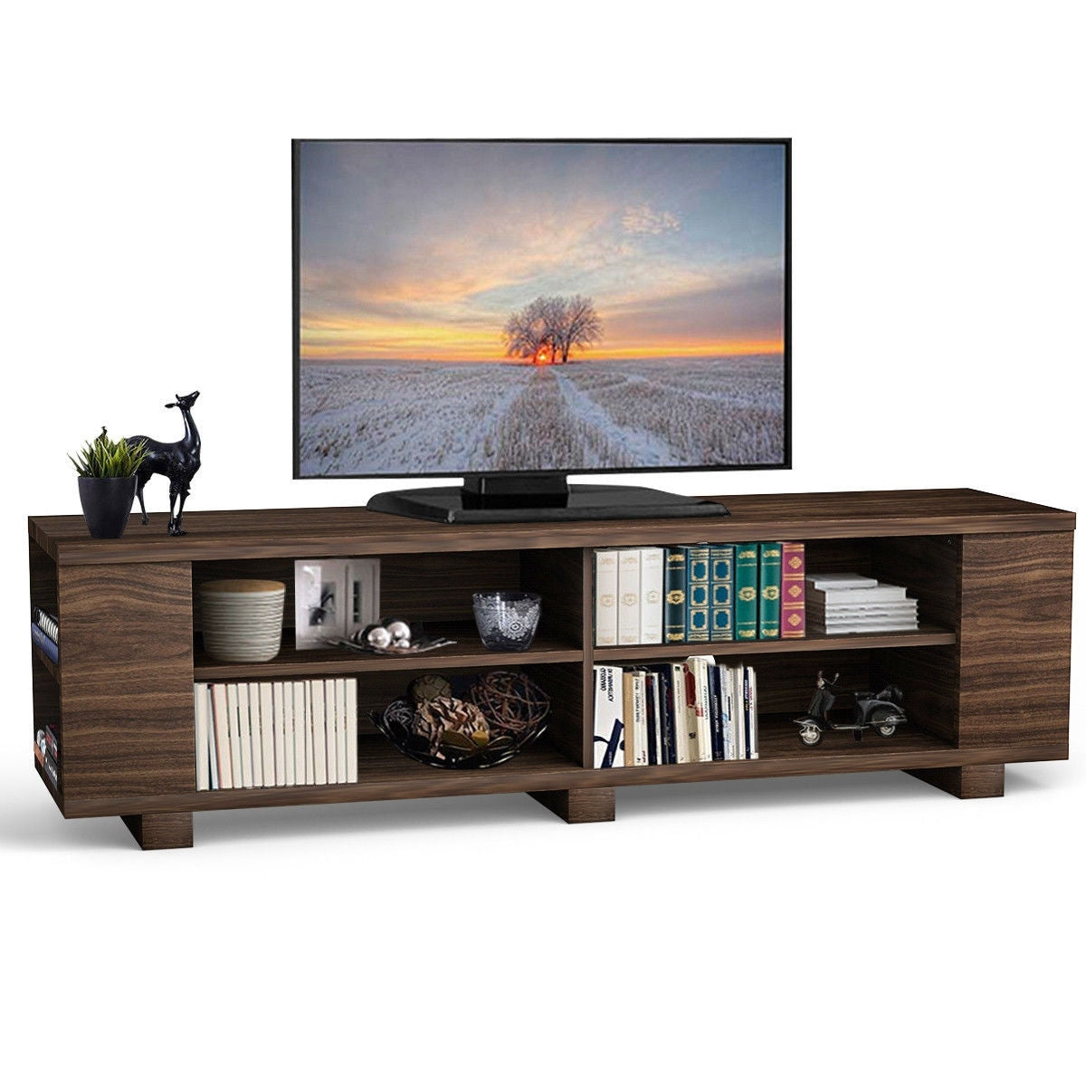 Up To 60" TV Stand in Walnut