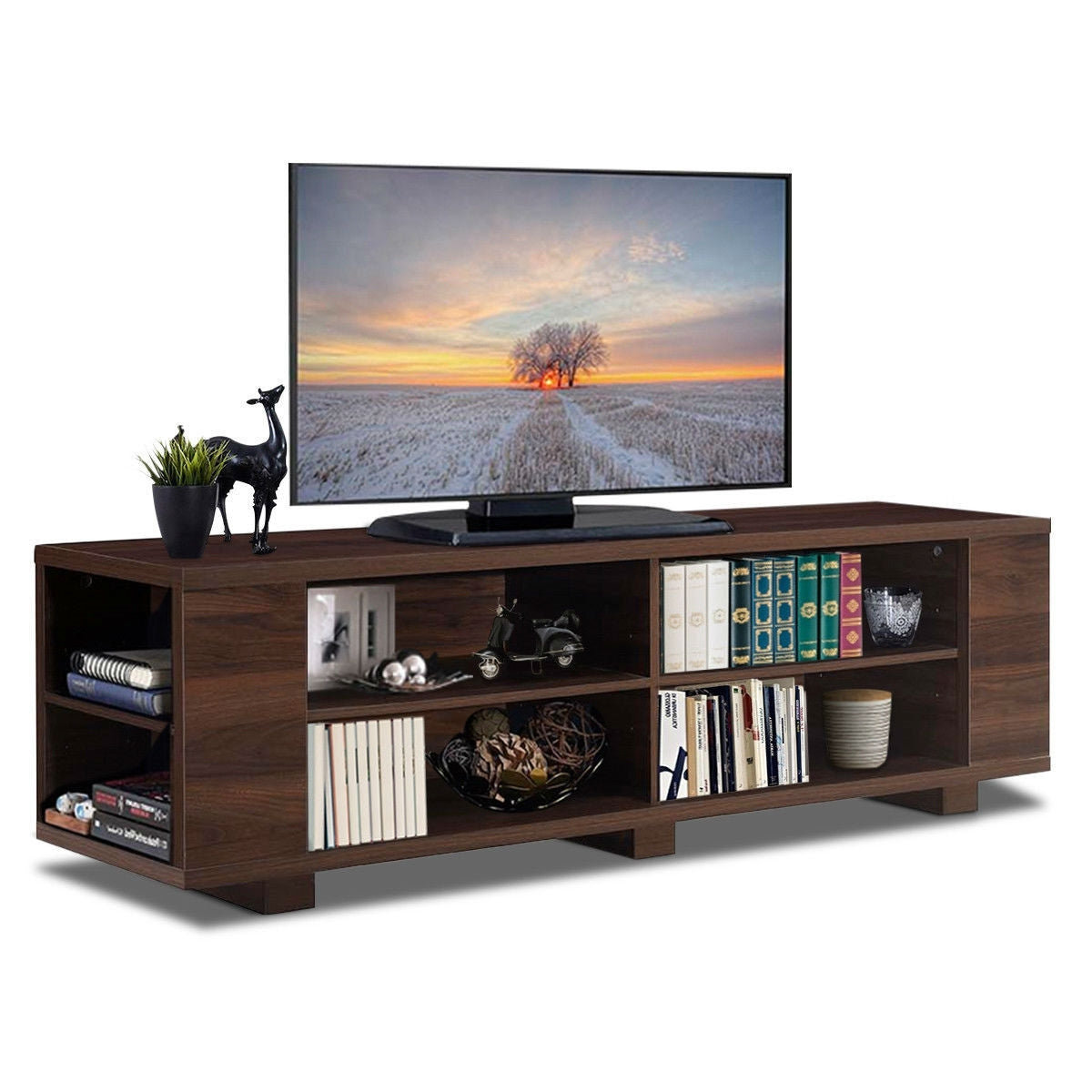 Up To 60" TV Stand in Walnut