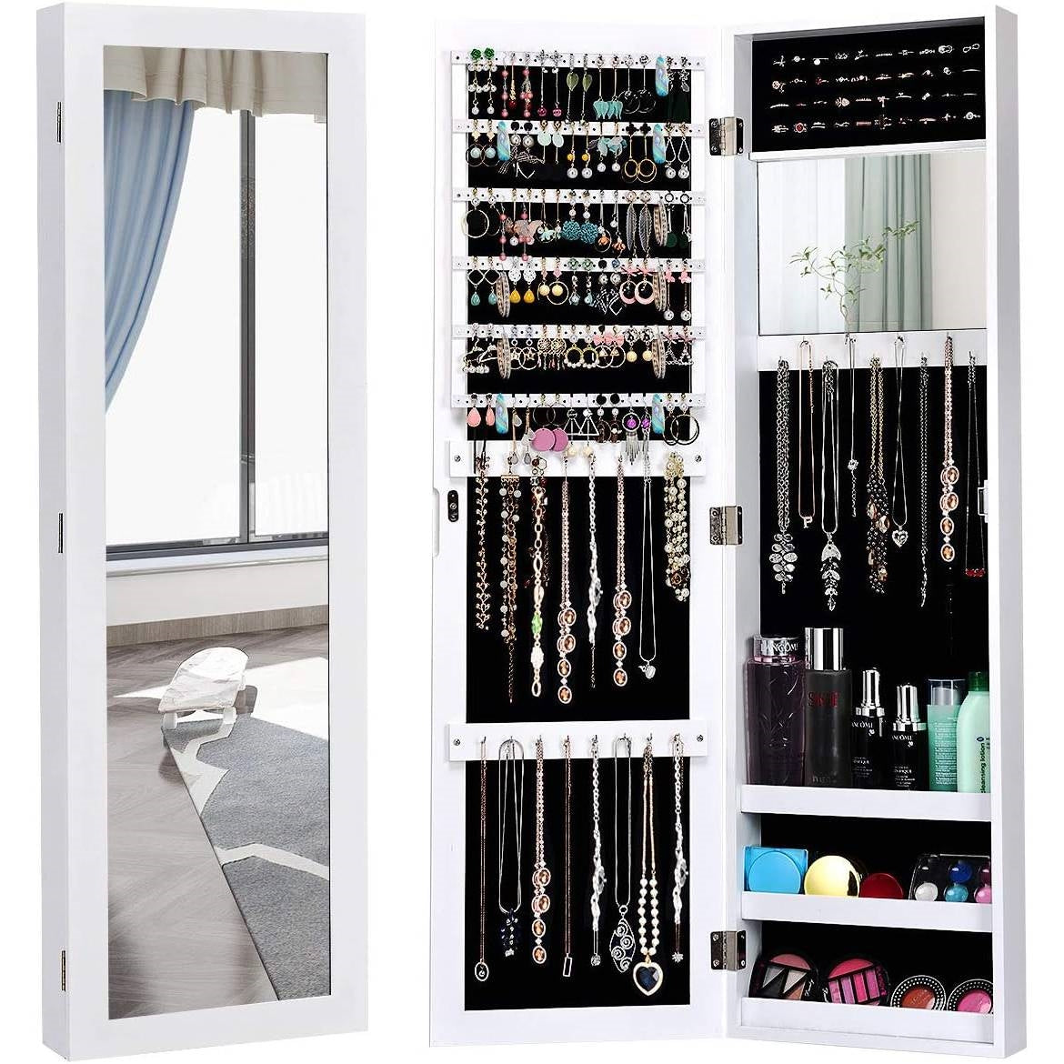 Jewelry Box In Hanging Mirror