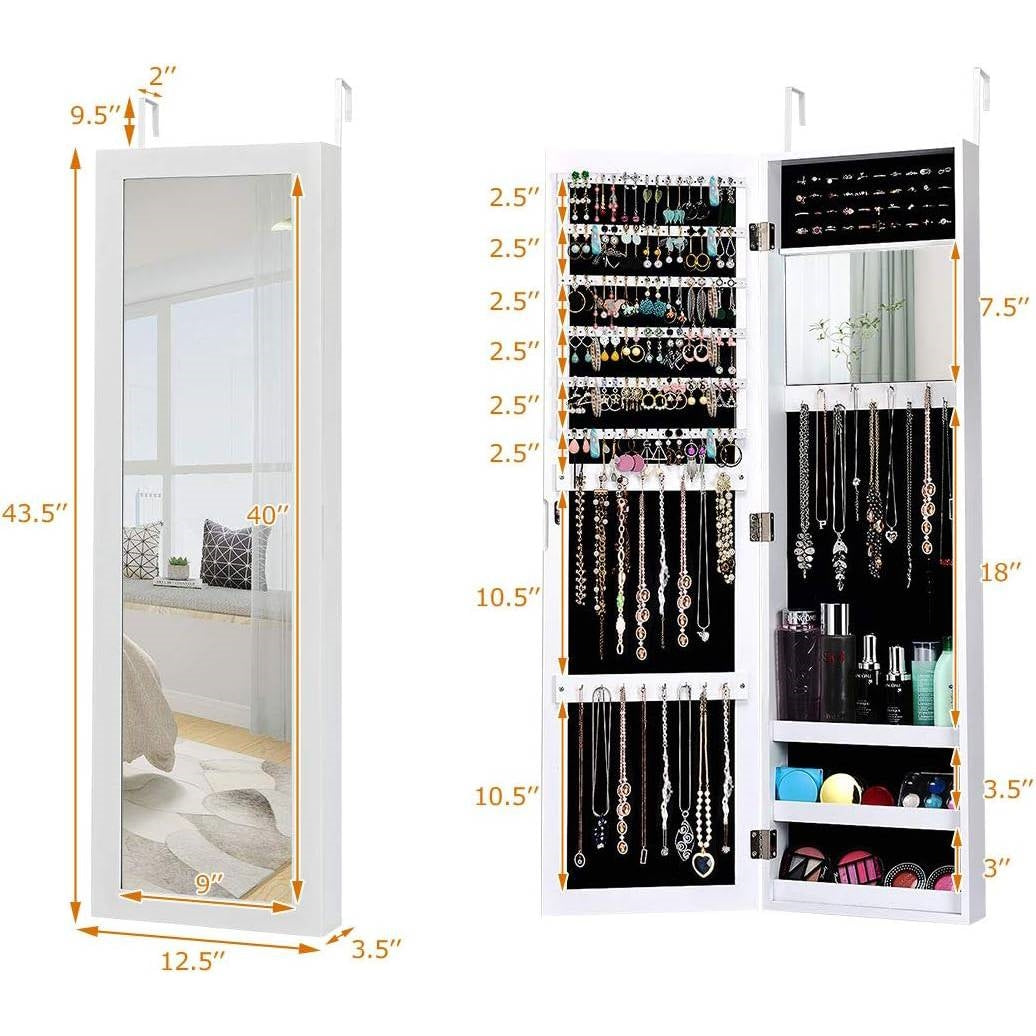 Jewelry Box In Hanging Mirror