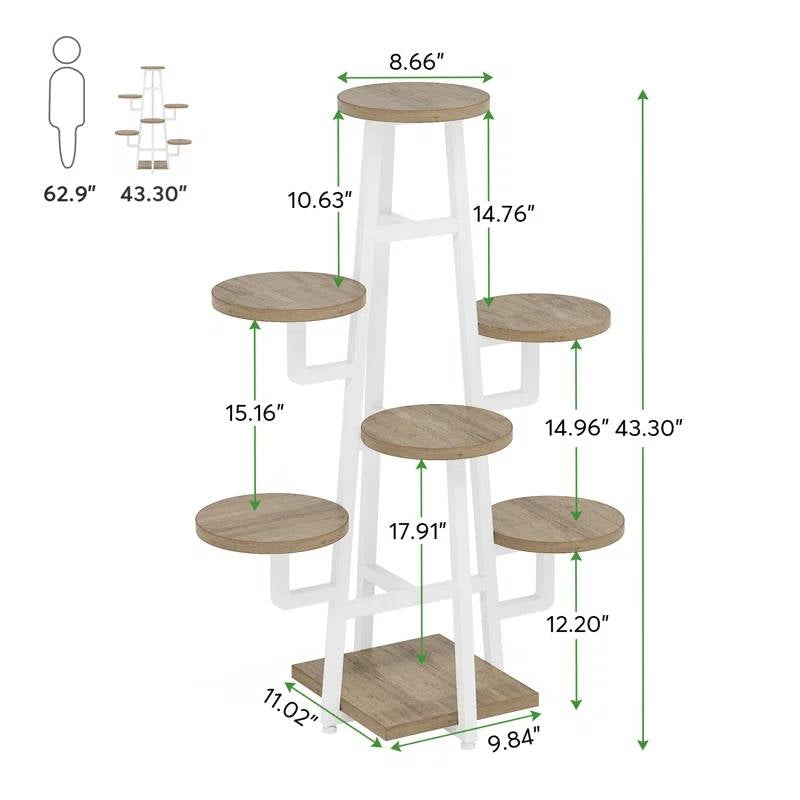 Multi-Tier Metal Plant Stand