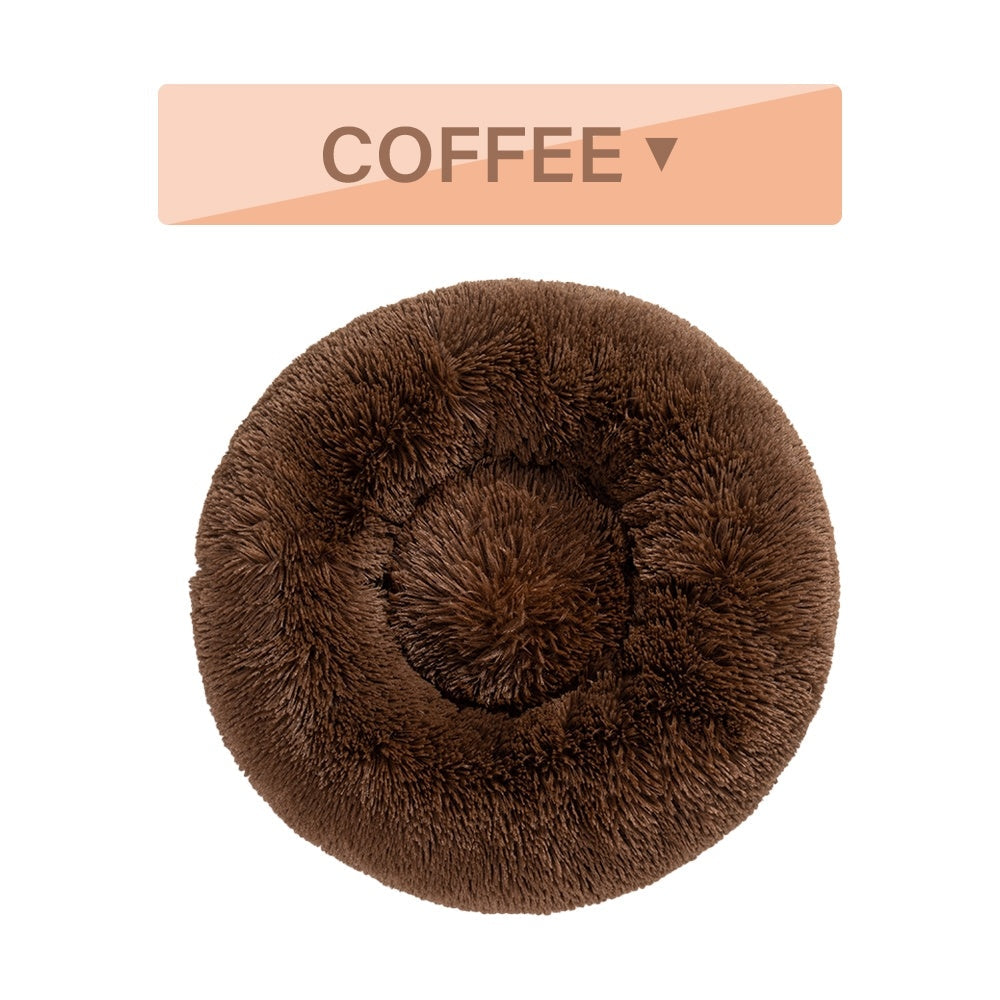 Warm Fluffy Donut Dog/Cat Bed