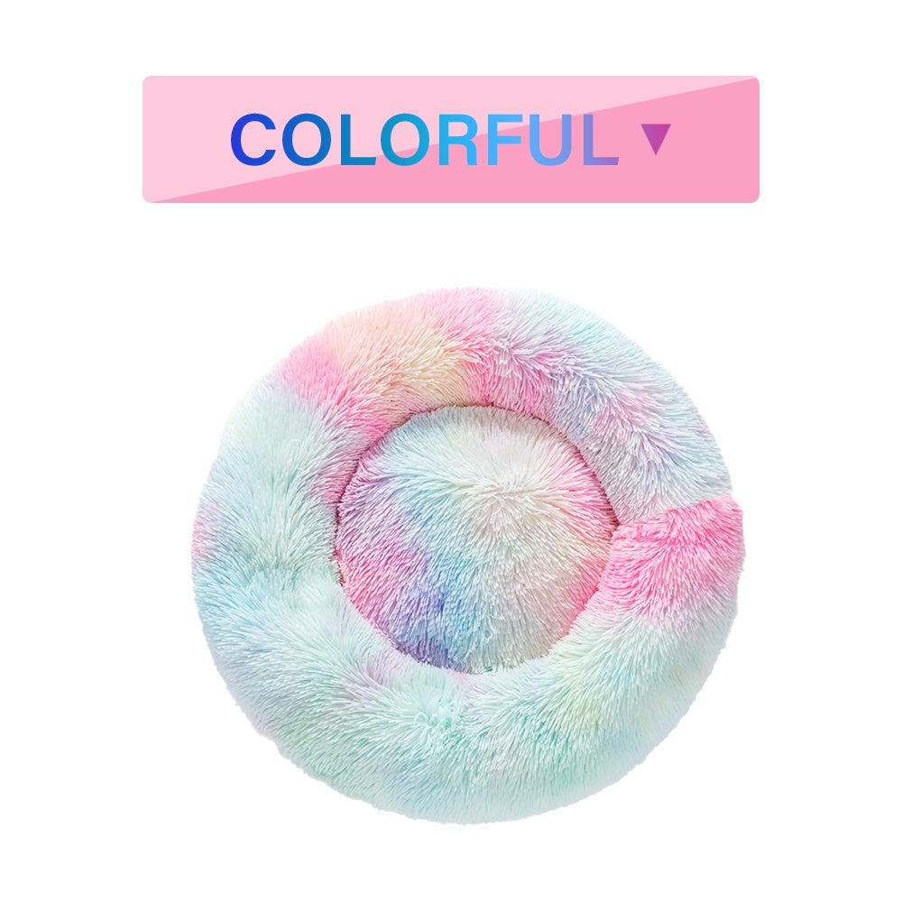 Warm Fluffy Donut Dog/Cat Bed