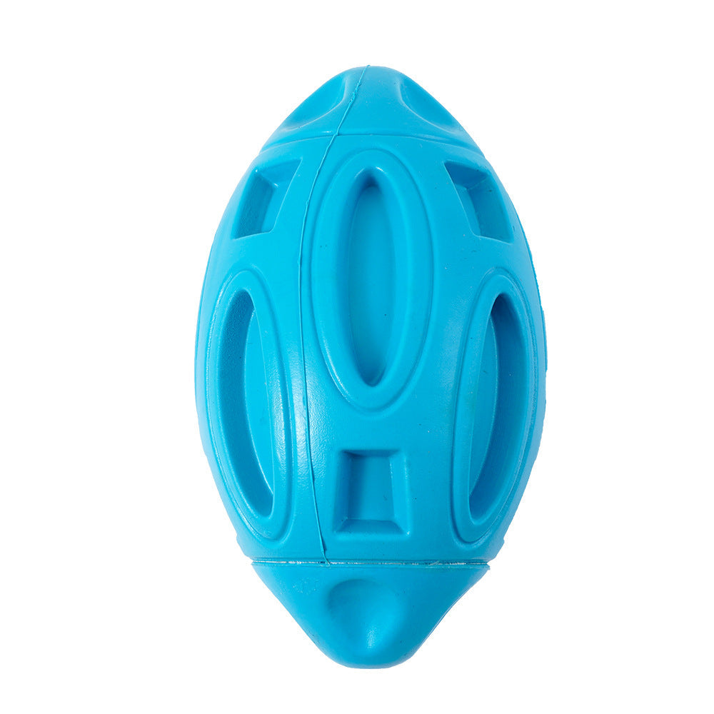 Rubber Rugby Sounding Dog Ball