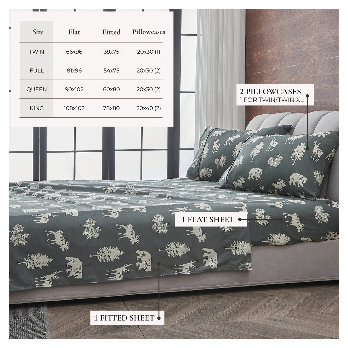 Lodge Printed Sheet Set