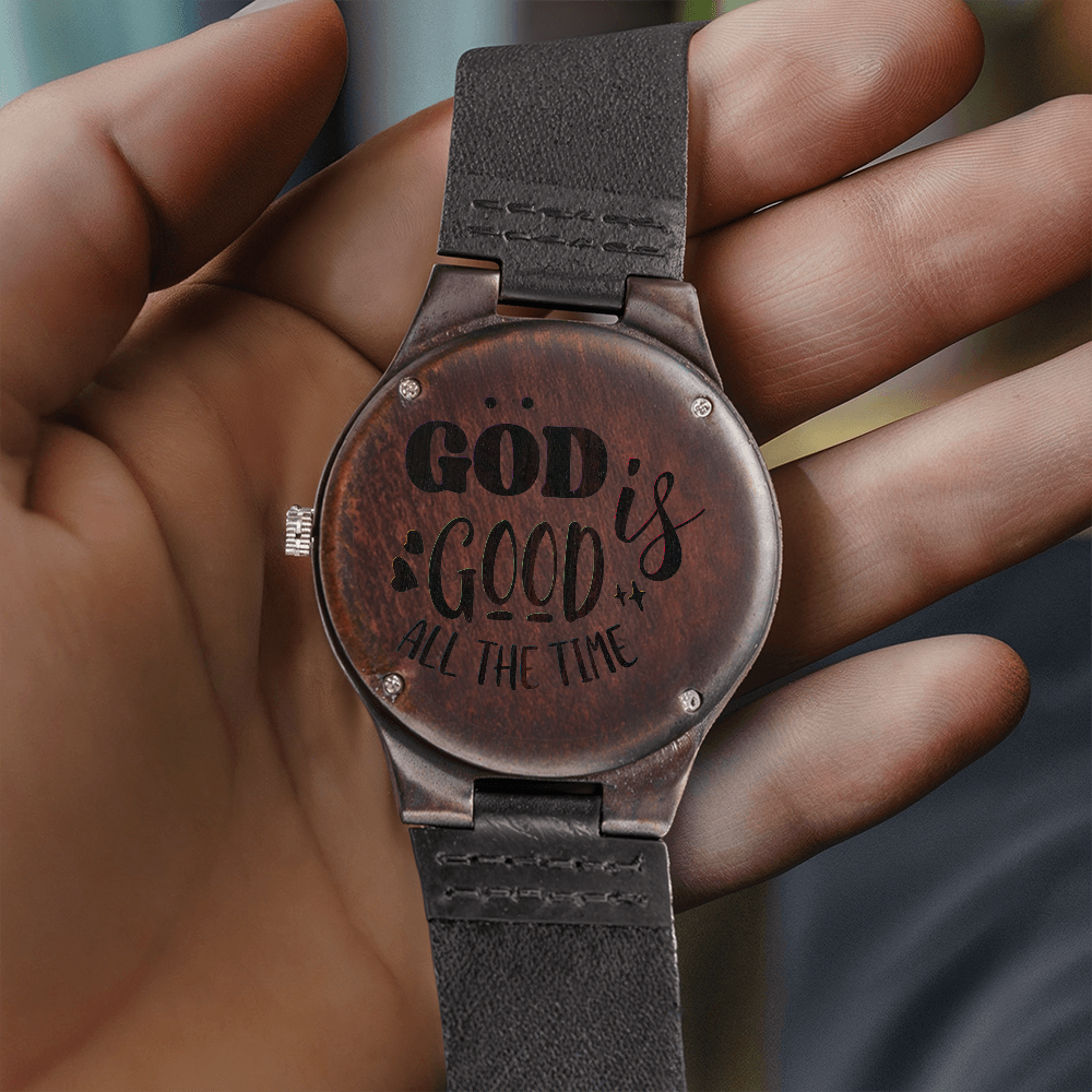 Engraved Wooden Watch