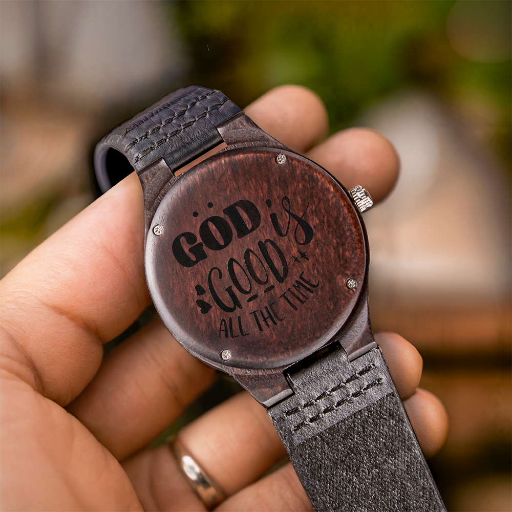 Engraved Wooden Watch