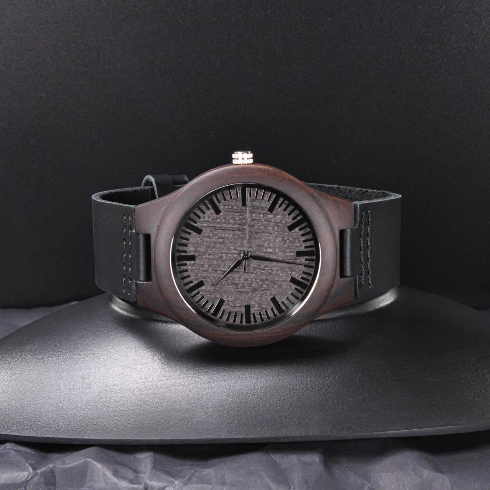 Engraved Wooden Watch