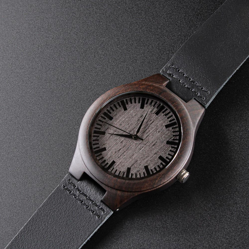 Engraved Wooden Watch
