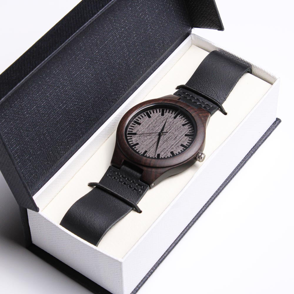 Engraved Wooden Watch