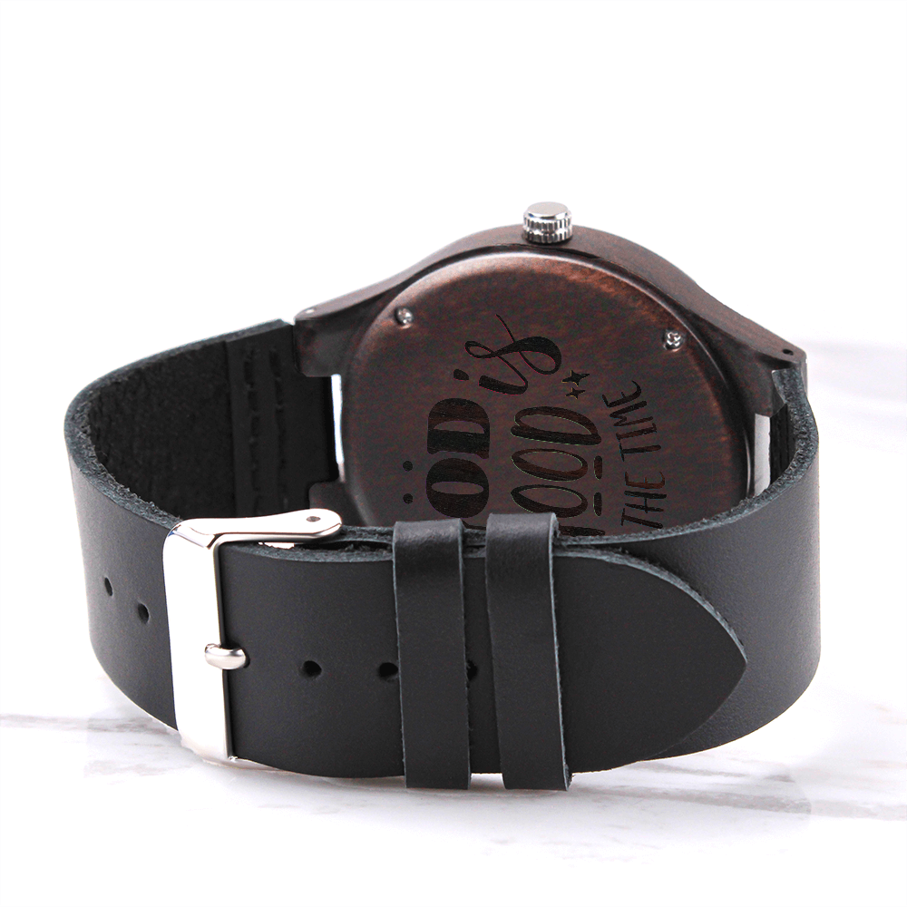 Engraved Wooden Watch