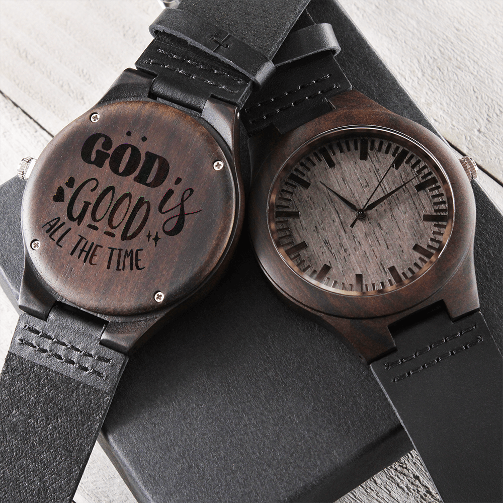 Engraved Wooden Watch
