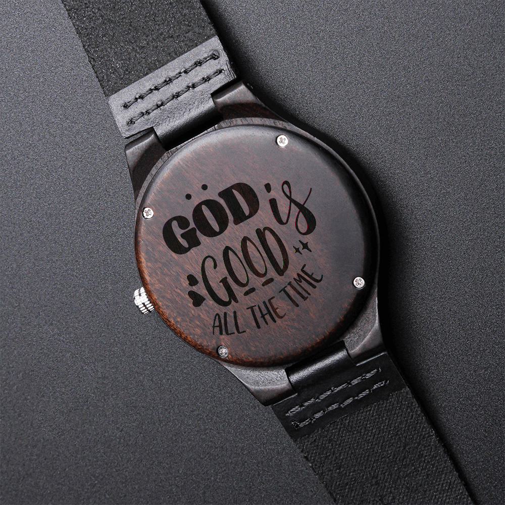 Engraved Wooden Watch