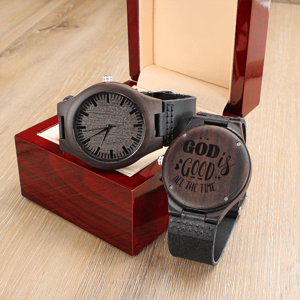 Engraved Wooden Watch
